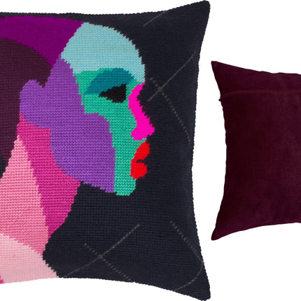 Needlepoint Pillow Kit "Mysteriousness"