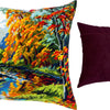 Needlepoint Pillow Kit "The Park in Fall"