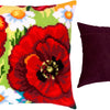 Cross Stitch Pillow Kit "Poppies with daisies"
