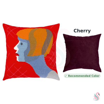 Needlepoint Pillow Kit "Astonishment"