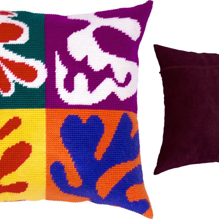 Needlepoint Pillow Kit "Panel with Mask"