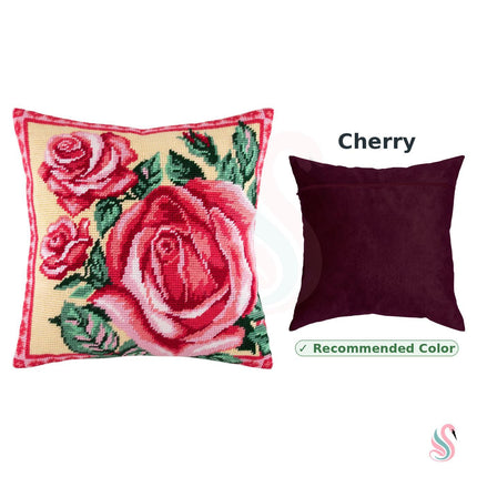 Needlepoint Pillow Kit "Rose"