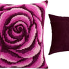 Cross Stitch Pillow Kit "Rose Swirl"