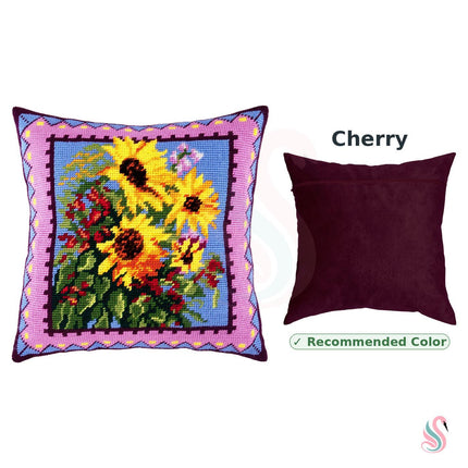Needlepoint Pillow Kit "Bouquet of Sunflowers"