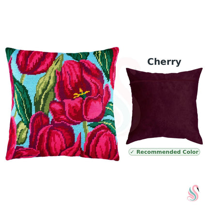 Needlepoint Pillow Kit "Tulips"