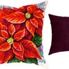 Needlepoint Pillow Kit "Poinsettia"