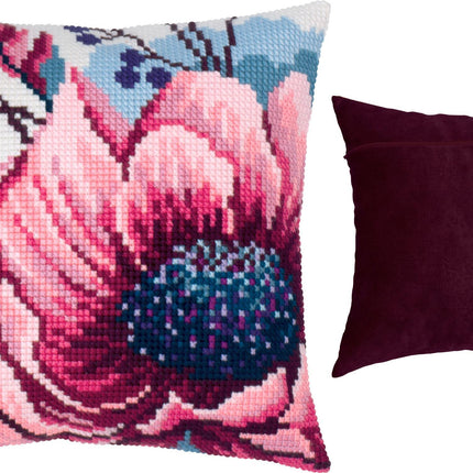 Cross Stitch Pillow Kit "Winter Rose"