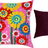 Needlepoint Pillow Kit "Multicolored daisies"