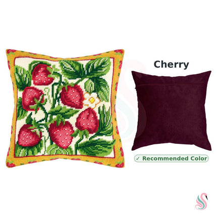 Needlepoint Pillow Kit "Strawberry"