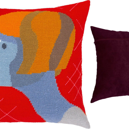 Needlepoint Pillow Kit "Astonishment"