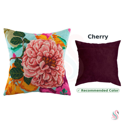 Needlepoint Pillow Kit "Tea Rose"