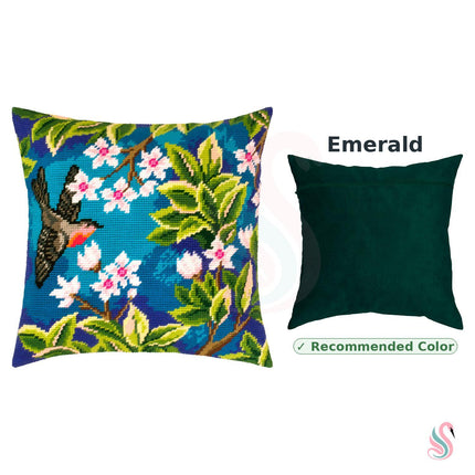 Needlepoint Pillow Kit "Redstart. Tree"
