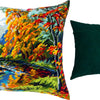Needlepoint Pillow Kit "The Park in Fall"