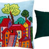 Cross Stitch Pillow Kit "Italian Town"