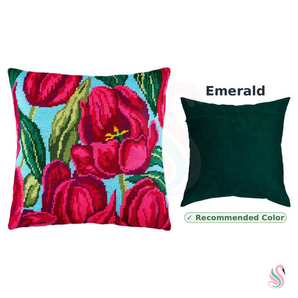 Needlepoint Pillow Kit "Tulips"