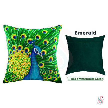 Needlepoint Pillow Kit "Peacock"