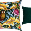 Needlepoint Pillow Kit "Owl, J. H. Dearle"