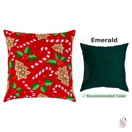 Needlepoint Pillow Kit "A fabulous Christmas"