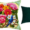 Needlepoint Pillow Kit "Nightingale in Flowers"