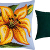 Cross Stitch Pillow Kit "Yellow Lily"