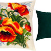 Cross Stitch Pillow Kit "Poppies, C. Klein"