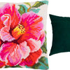 Cross Stitch Pillow Kit "Hibiscus"