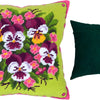 Needlepoint Pillow Kit "Bouquet of Violas"
