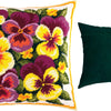 Needlepoint Pillow Kit "Violas"