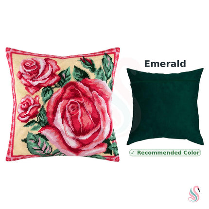 Needlepoint Pillow Kit "Rose"