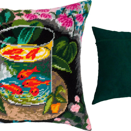 Needlepoint Pillow Kit "Goldfish"