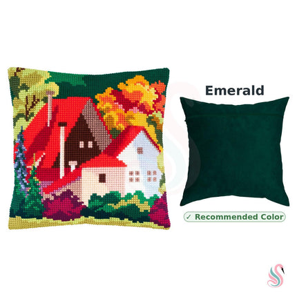 Cross Stitch Pillow Kit "Autumn Landscape"
