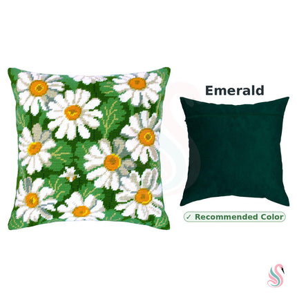 Needlepoint Pillow Kit "Daisies"