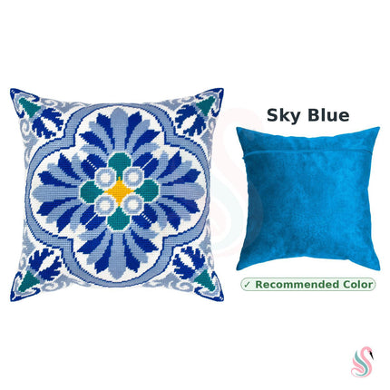 Needlepoint Pillow Kit "Celtic motifs. Winter."