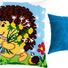Cross Stitch Pillow Kit "Hedgehog with Dandelions"