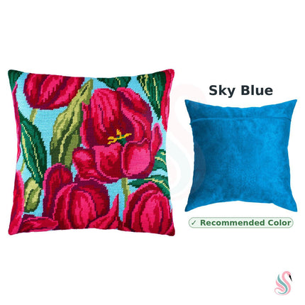Needlepoint Pillow Kit "Tulips"