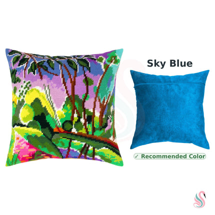 Needlepoint Pillow Kit "The Riverbank"