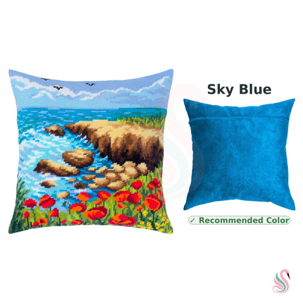 Needlepoint Pillow Kit "Sea coast"