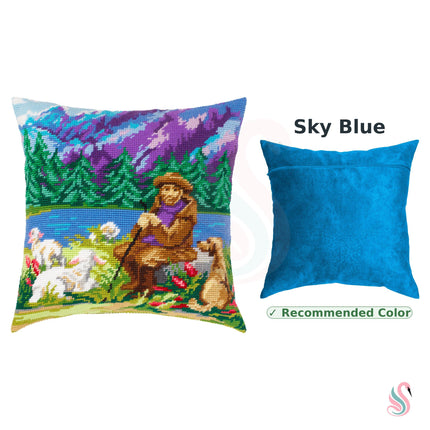 Needlepoint Pillow Kit "Blue Mountains"