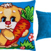 Cross Stitch Pillow Kit "Hare with a Carrot"