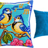 Cross Stitch Pillow Kit "Singing Tits"