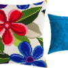 Cross Stitch Pillow Kit "Fantasy Flowers"
