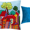 Cross Stitch Pillow Kit "Italian Town"