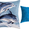 Needlepoint Pillow Kit "Dolphins"
