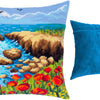 Needlepoint Pillow Kit "Sea coast"