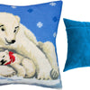 Needlepoint Pillow Kit "Polar Bears"