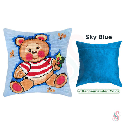Needlepoint Pillow Kit "Teddy Bear"