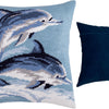 Needlepoint Pillow Kit "Dolphins"