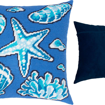Needlepoint Pillow Kit "Treasures of the Sea"
