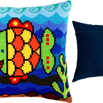 Cross Stitch Pillow Kit "Fish"