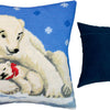 Needlepoint Pillow Kit "Polar Bears"